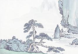 水墨山水畫圖片