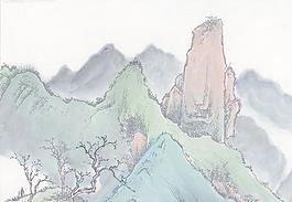 水墨山水畫圖片