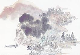 水墨山水畫圖片