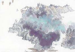 水墨山水畫圖片