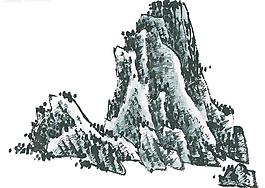 水墨山水畫圖片