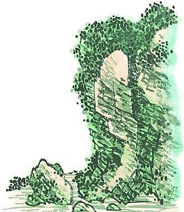 水墨山水畫圖片