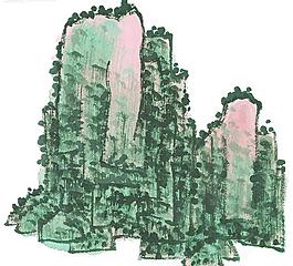 水墨山水畫圖片