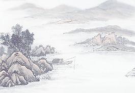 水墨山水畫圖片