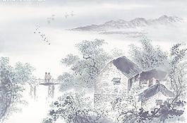 水墨山水画图片