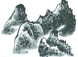 水墨山水畫圖片