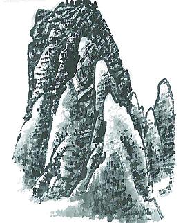 水墨山水畫圖片