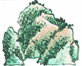 水墨山水畫圖片