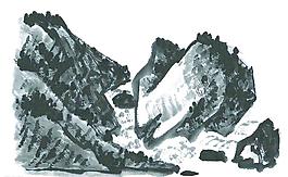 水墨山水畫圖片