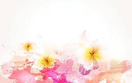 美麗的花朵背景05矢量
