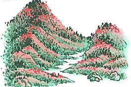 水墨山水畫圖片