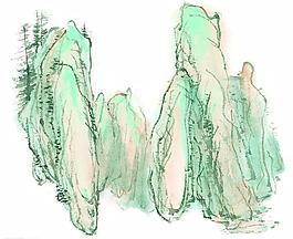 水墨山水畫圖片