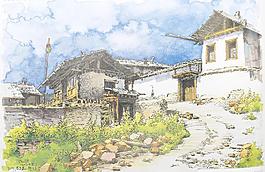 夏克梁手繪圖片