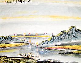高原湖圖片