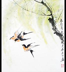 春信鳥圖片
