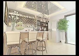 歐式吧臺效果圖圖片