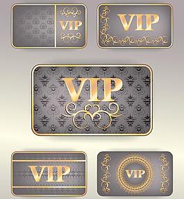 金色歐式花紋 vip卡片圖片