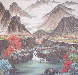 深秋清泉圖片