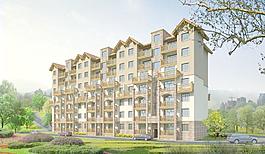 歐式建筑效果圖圖片