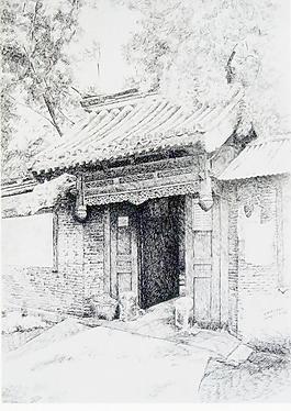 庭院人家圖片