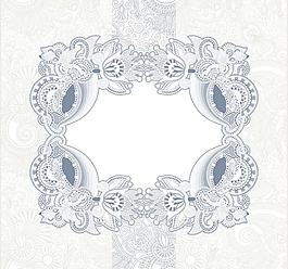 歐式花紋邊框 古典花紋圖片