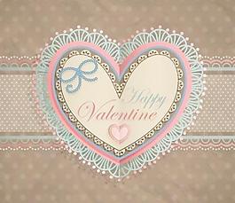 valentine39s天心形標簽04矢量