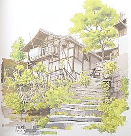 夏克梁手繪圖片