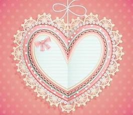 valentine39s天心形標簽01矢量