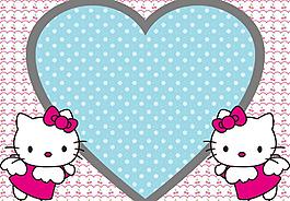 粉可爱hello kitty相框图片