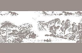 山水矢量图片
