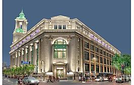 歐式建筑夜景效果圖圖片