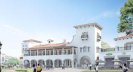 歐式建筑效果圖圖片