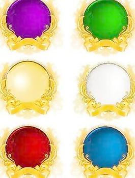金色絲帶矢量圖形模式