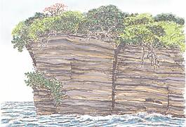 海上巖石圖片