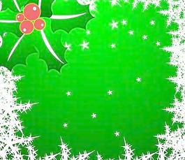 圣誕星雪花邊境剪貼畫
