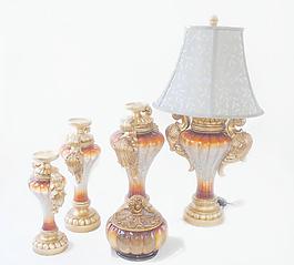 歐式樹脂工藝品 臺燈圖片