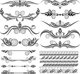 古典歐式花紋花邊裝飾元素圖片