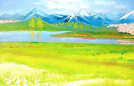 油画 春色图片