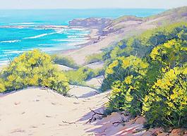 油畫 海岸美景圖片