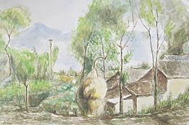水彩風(fēng)景圖片
