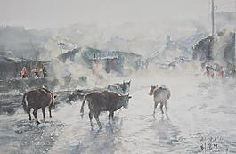 水彩風(fēng)景圖片