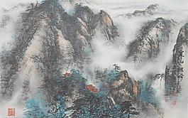山水國畫圖片