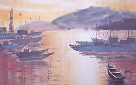 水彩風(fēng)景圖片