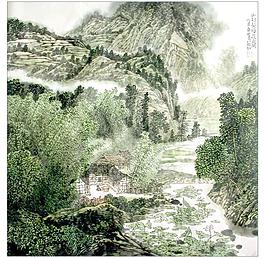 國畫山水圖片
