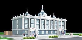 歐式建筑效果圖圖片