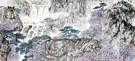 國畫山水圖片