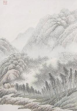 山水國畫圖片