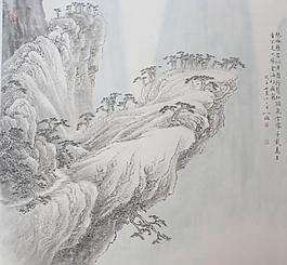 國畫山水圖片