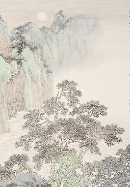 國畫山水圖片