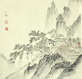 國(guó)畫山水圖片